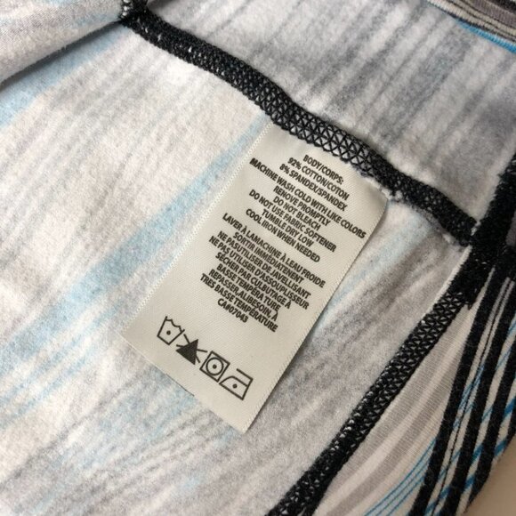 Calvin KLEIN Performance Quick Dry Blue Abstract Striped Racerback Active Tank - Picture 7 of 7